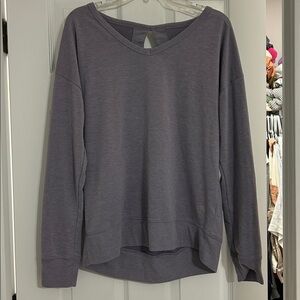 Women's Purple Cutout Back Top